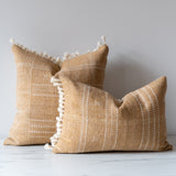 Fawn Bhujodi Fringe Pillow Cover 1 - PILLOWS - Bhujodi - neutral Rug & Weave Pillows