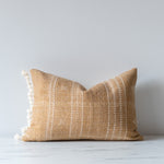 Fawn Bhujodi Fringe Pillow Cover 1 - PILLOWS - Bhujodi - neutral Rug & Weave Pillows