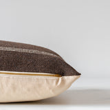 Umber Bhujodi Pillow Cover 1 - PILLOWS - Bhujodi - neutral Rug & Weave Pillows