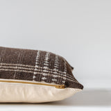 Umber Bhujodi Fringe Pillow Cover 1 - PILLOWS - Bhujodi - neutral Rug & Weave Pillows