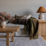 Umber Bhujodi Fringe Pillow Cover 1 - PILLOWS - Bhujodi - neutral Rug & Weave Pillows
