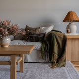 Umber Bhujodi Fringe Pillow Cover 1 - PILLOWS - Bhujodi - neutral Rug & Weave Pillows