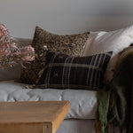 Umber Bhujodi Fringe Pillow Cover 1 - PILLOWS - Bhujodi - neutral Rug & Weave Pillows