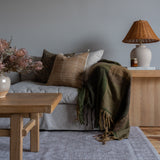 Fawn Bhujodi Fringe Pillow Cover 1 - PILLOWS - Bhujodi - neutral Rug & Weave Pillows