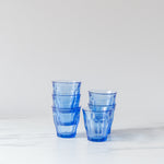 Short Ocean Blue Picardie Glass Tumbler glass tumbler Inter Continental Mercantile
