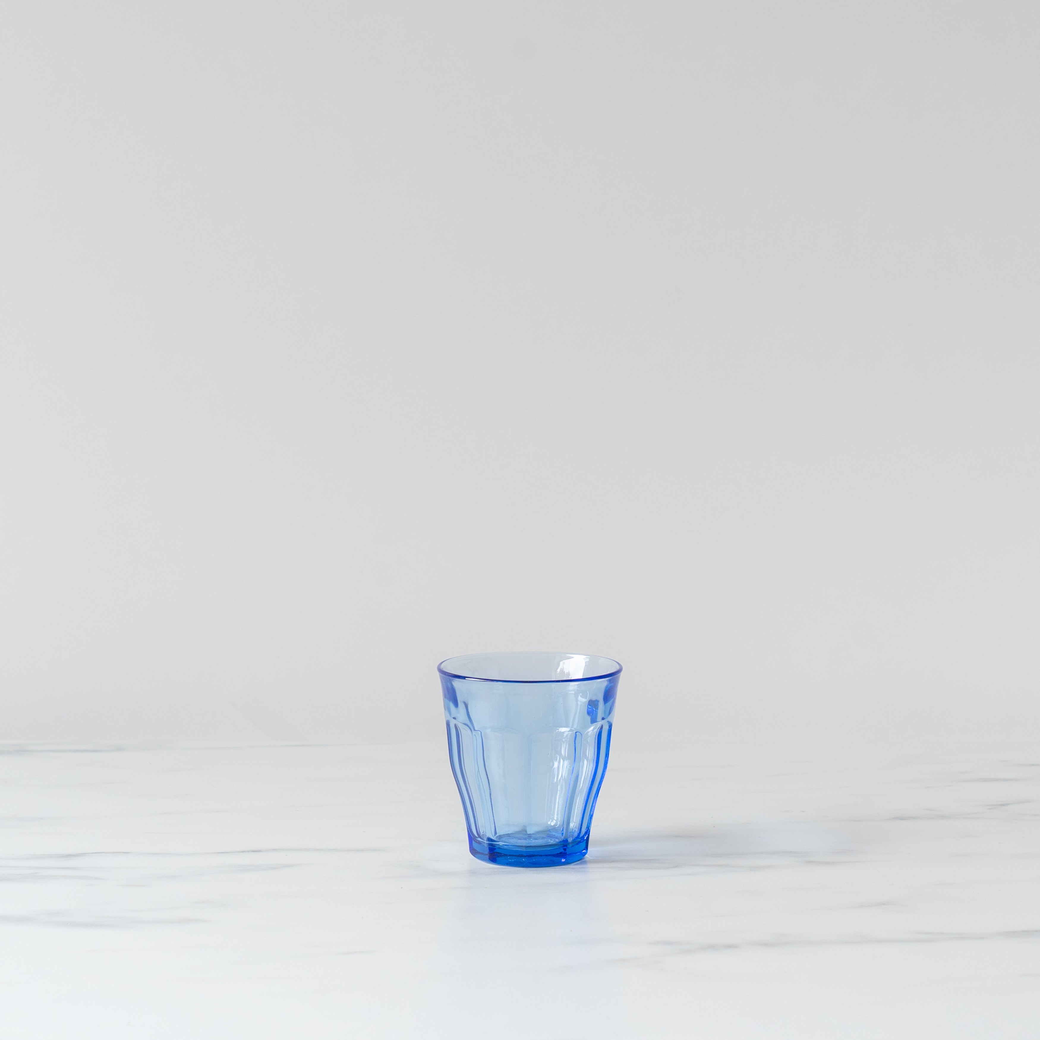 Short Ocean Blue Picardie Glass Tumbler glass tumbler Inter Continental Mercantile