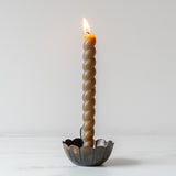 Antiqued Scallop Taper Candle Holder candle holder Bohemia Design (Faire)