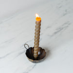 Antiqued Scallop Taper Candle Holder candle holder Bohemia Design (Faire)