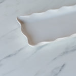 Stoneware Tray with Ruffled Edge tray David Shaw