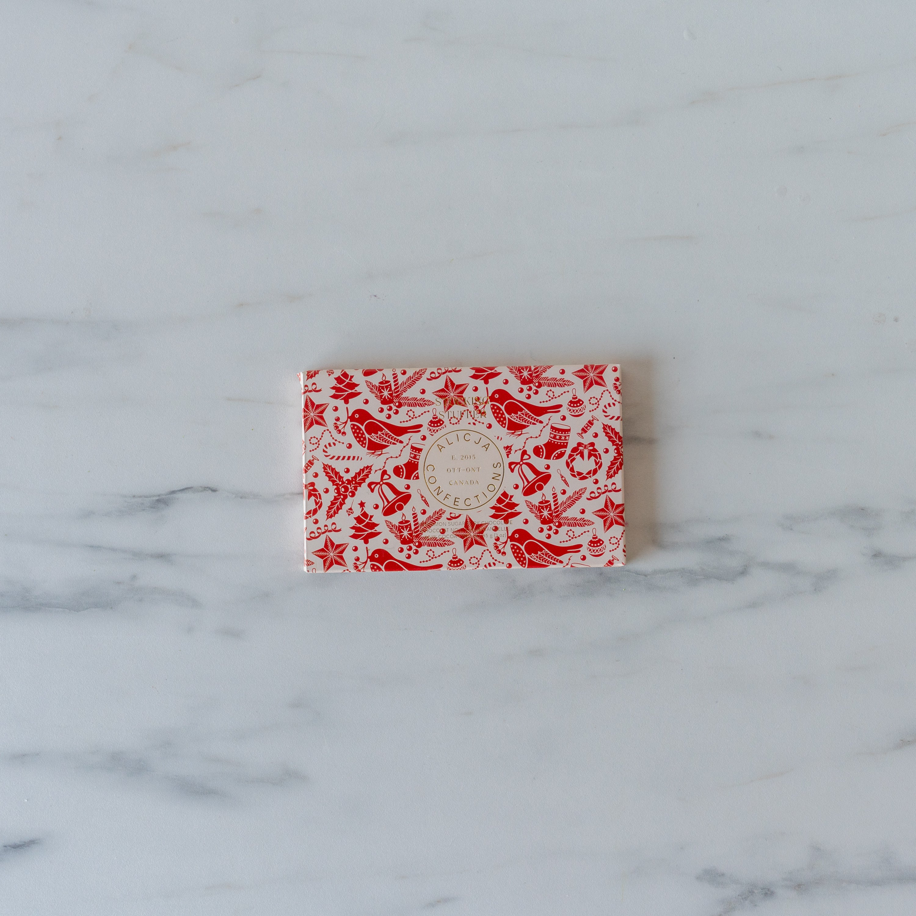 Postcard Chocolate Bar - Holiday chocolate Alicja Confections (Faire) Cinnamon Sugar
