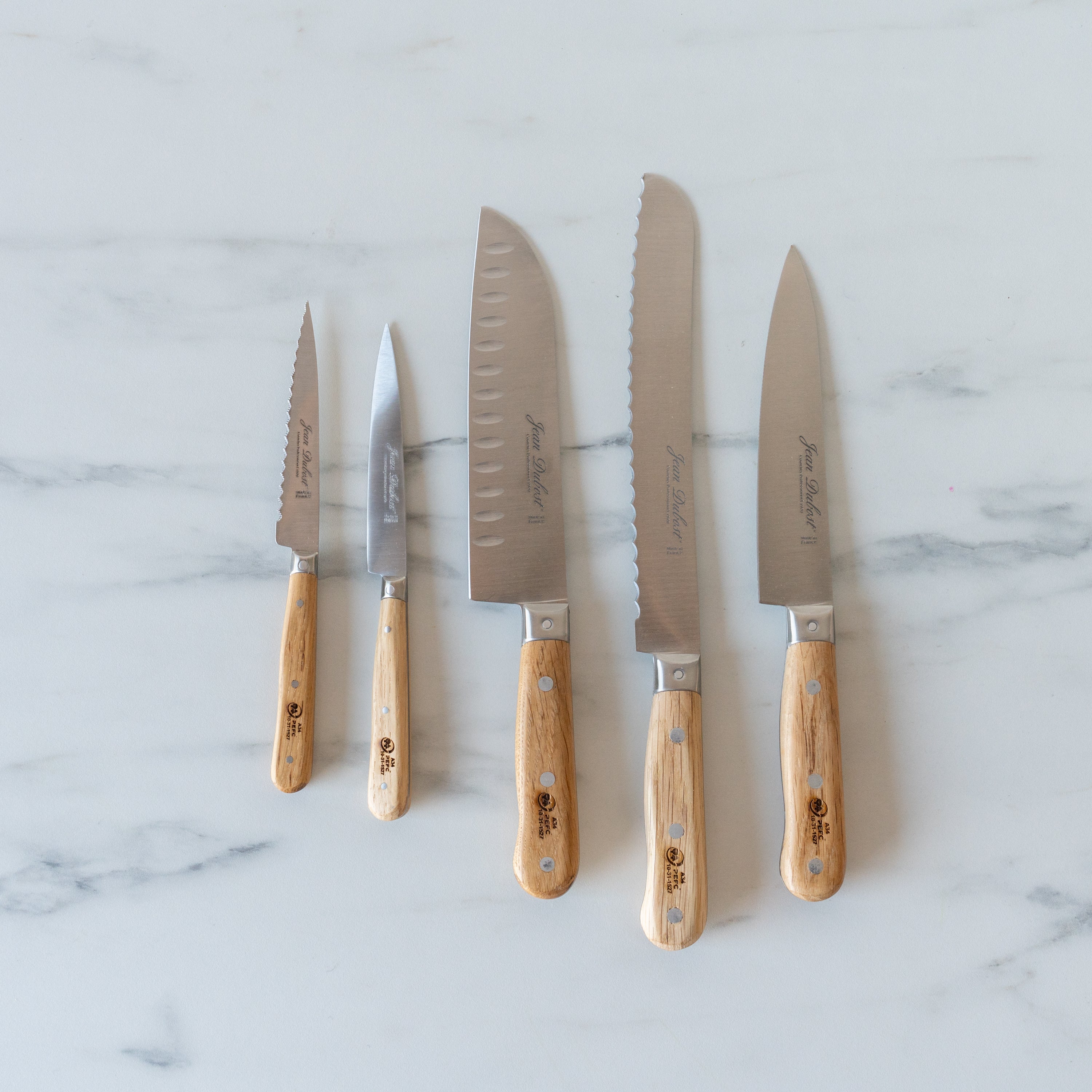 Santoku Knife with Oak Handle knife David Shaw