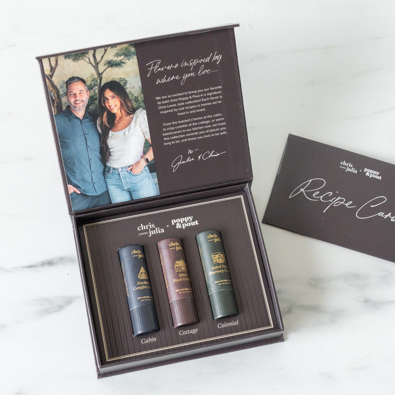 Chris Loves Julia Lip Balm Trio by Poppy & Pout lip balm Poppy & Pout (Faire)
