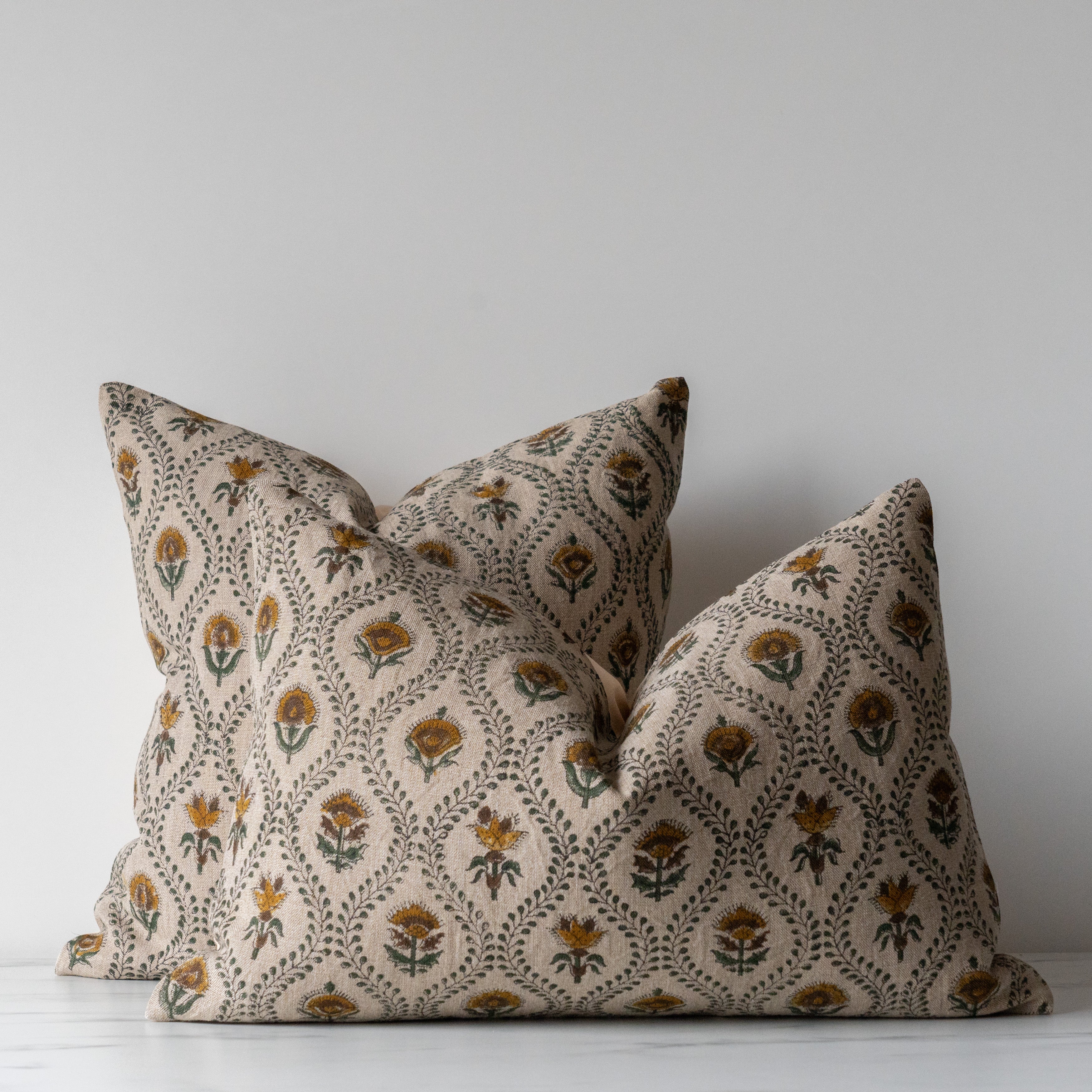 PRE ORDER - Noreen Block Print Pillow Cover 1-PILLOWS - block print - warm Rug & Weave Pillows