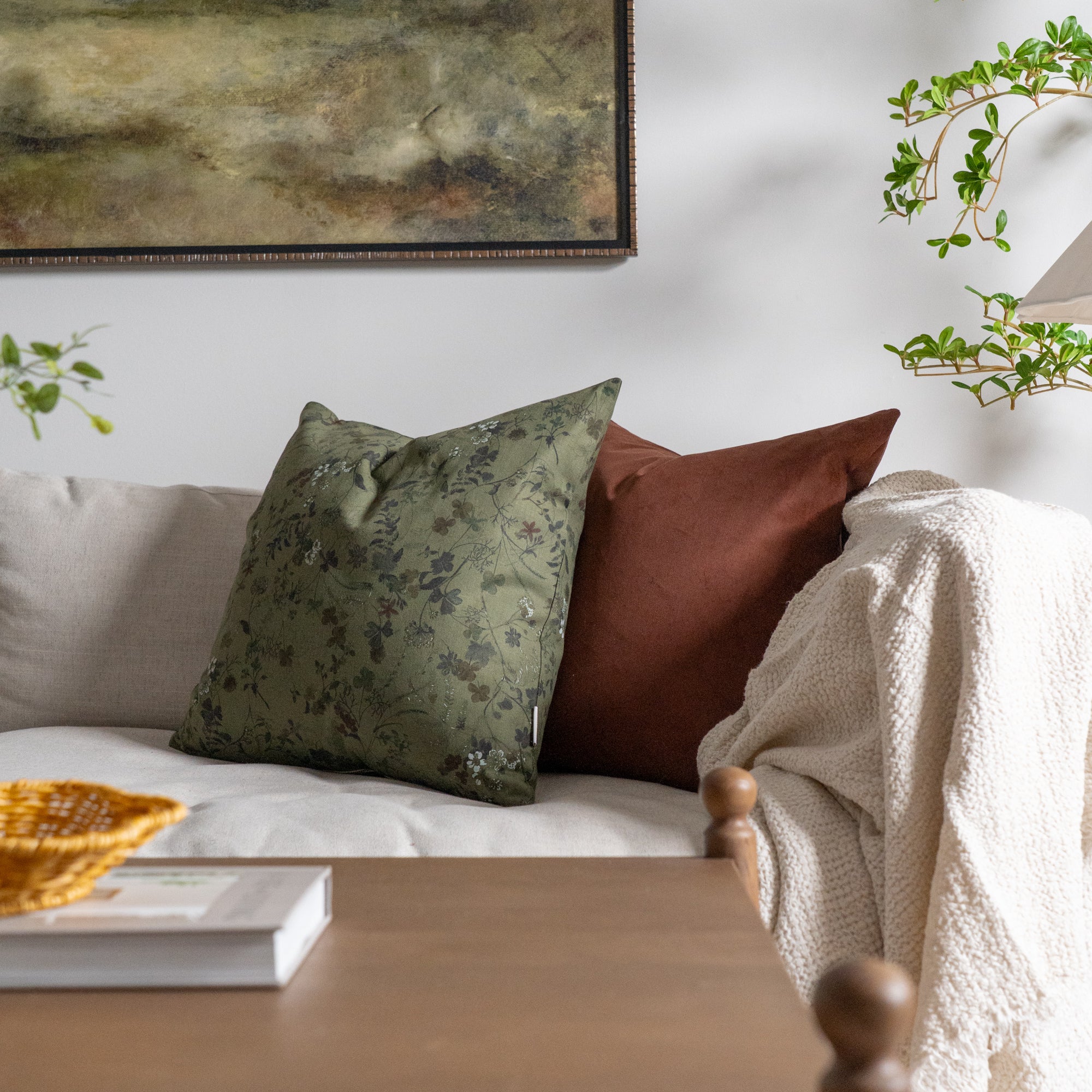 Reina Pillow Cover 1 - PILLOWS - essentials - neutral Rug & Weave Pillows