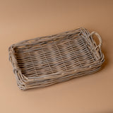 Rectangular Rattan Tray with Handles tray Bacon Basketware (Faire) Small