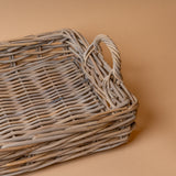 Rectangular Rattan Tray with Handles tray Bacon Basketware (Faire)