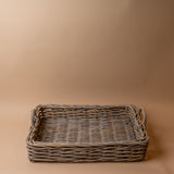 Rectangular Rattan Tray with Handles tray Bacon Basketware (Faire) Medium