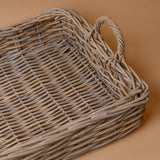 Rectangular Rattan Tray with Handles tray Bacon Basketware (Faire)