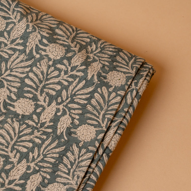 Earthy Botanicals Block Print Tablecloth table cloth Indaba