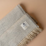 Grey Clouds Wool Blanket blanket McNutt