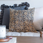 Charcoal Ruffle Pillow Cover 3 - PILLOWS - linen - cool Rug & Weave Pillows