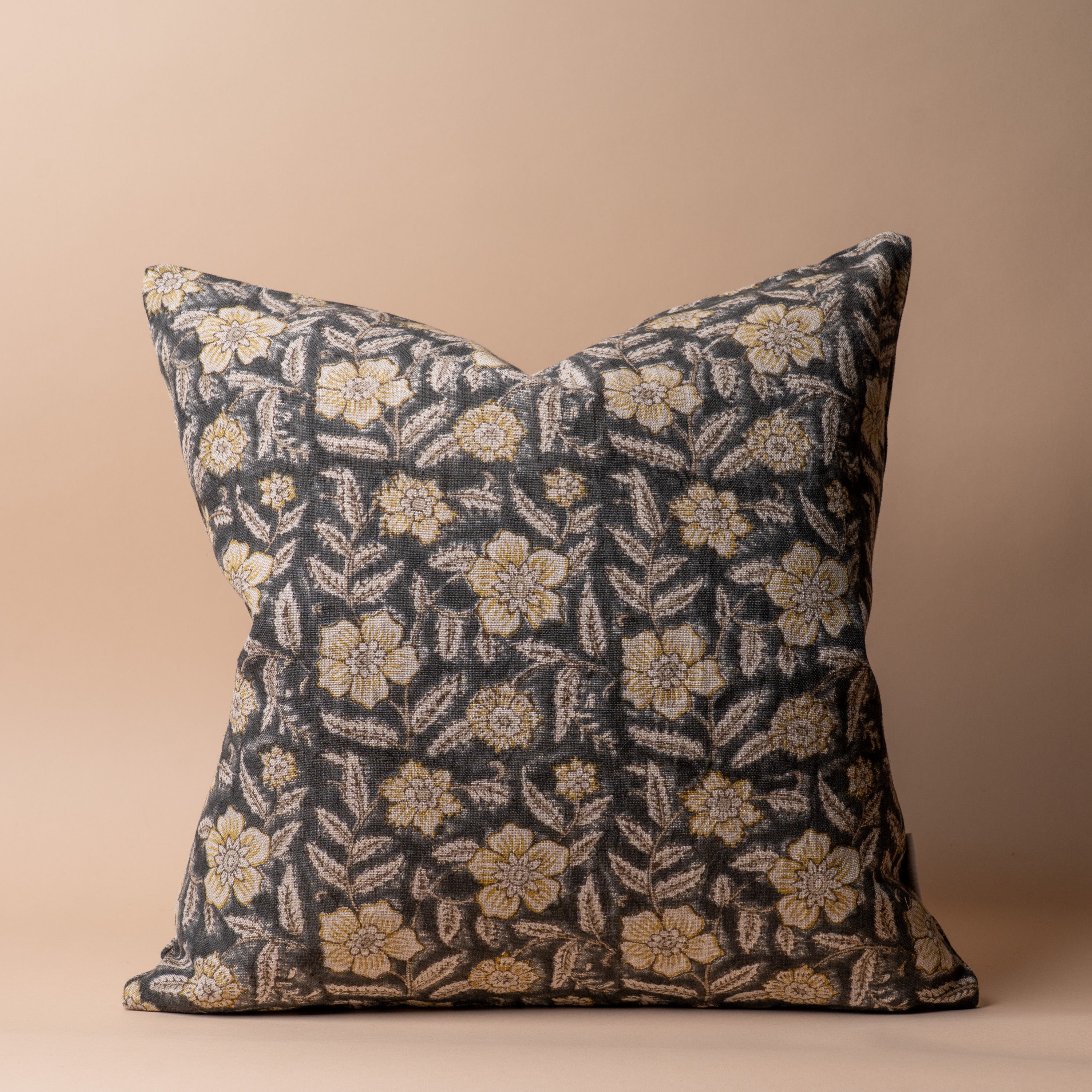Greta Block Print Pillow Cover - Double Sided 1-PILLOWS - block print - warm Rug & Weave Pillows