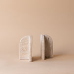 Vintage Travertine Bookend Set VINTAGE - bookends Blue Ocean Traders