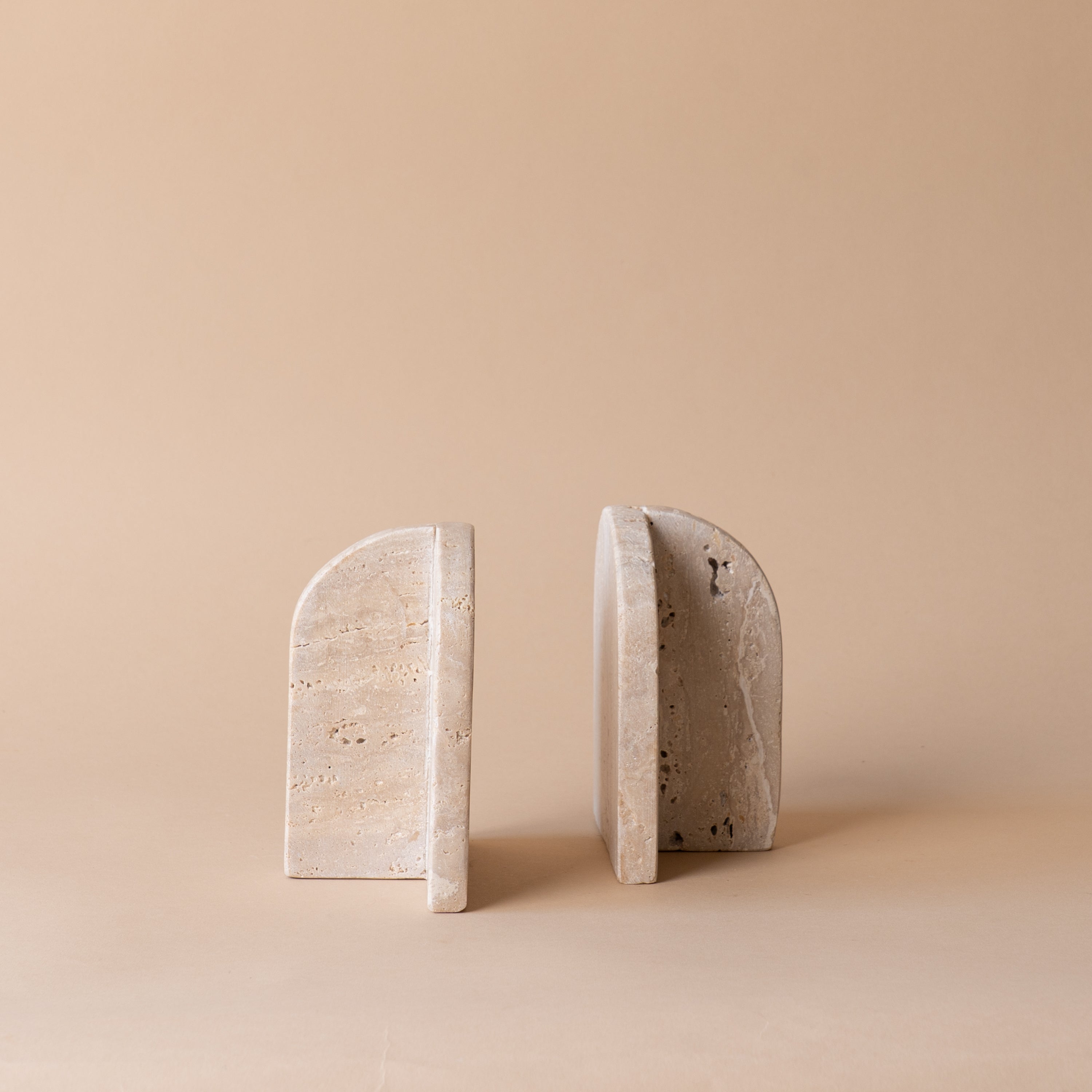 Vintage Travertine Bookend Set VINTAGE - bookends Blue Ocean Traders