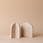 Vintage Travertine Bookend Set VINTAGE - bookends Blue Ocean Traders