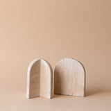 Vintage Travertine Bookend Set VINTAGE - bookends Blue Ocean Traders