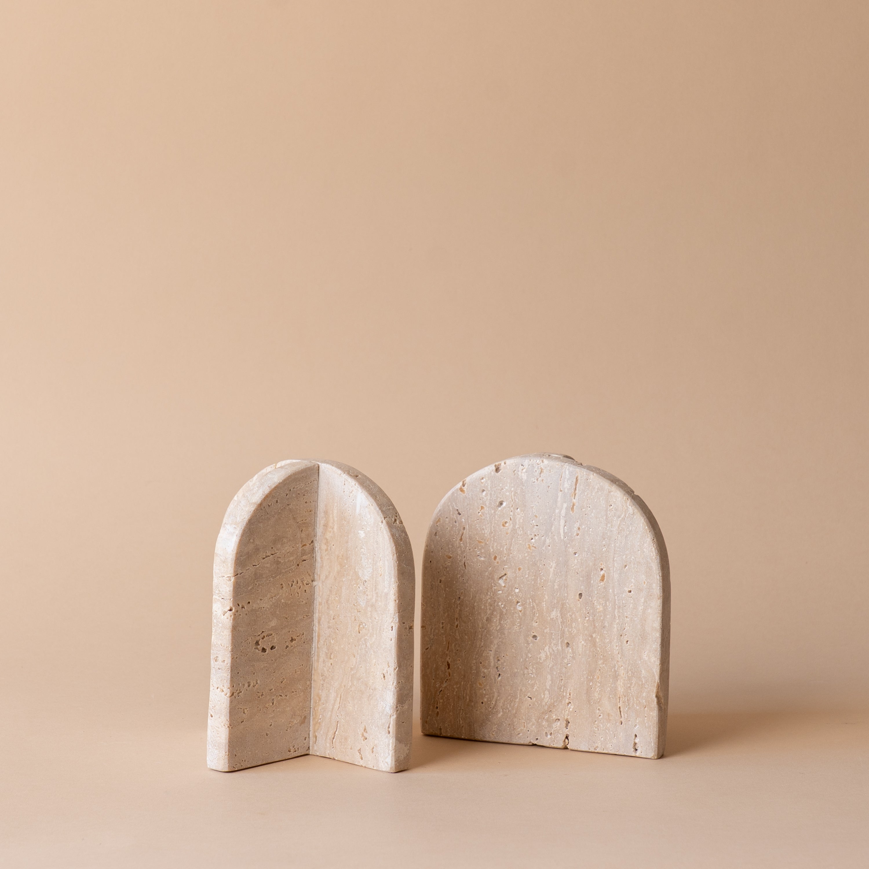 Vintage Travertine Bookend Set VINTAGE - bookends Blue Ocean Traders