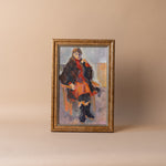 "Pondering" Framed Vintage Painting ARTWORK - vintage painting Hauer Market