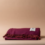 Supersoft Bordeaux Wool Blanket blanket McNutt