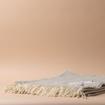 Grey Clouds Wool Blanket blanket McNutt