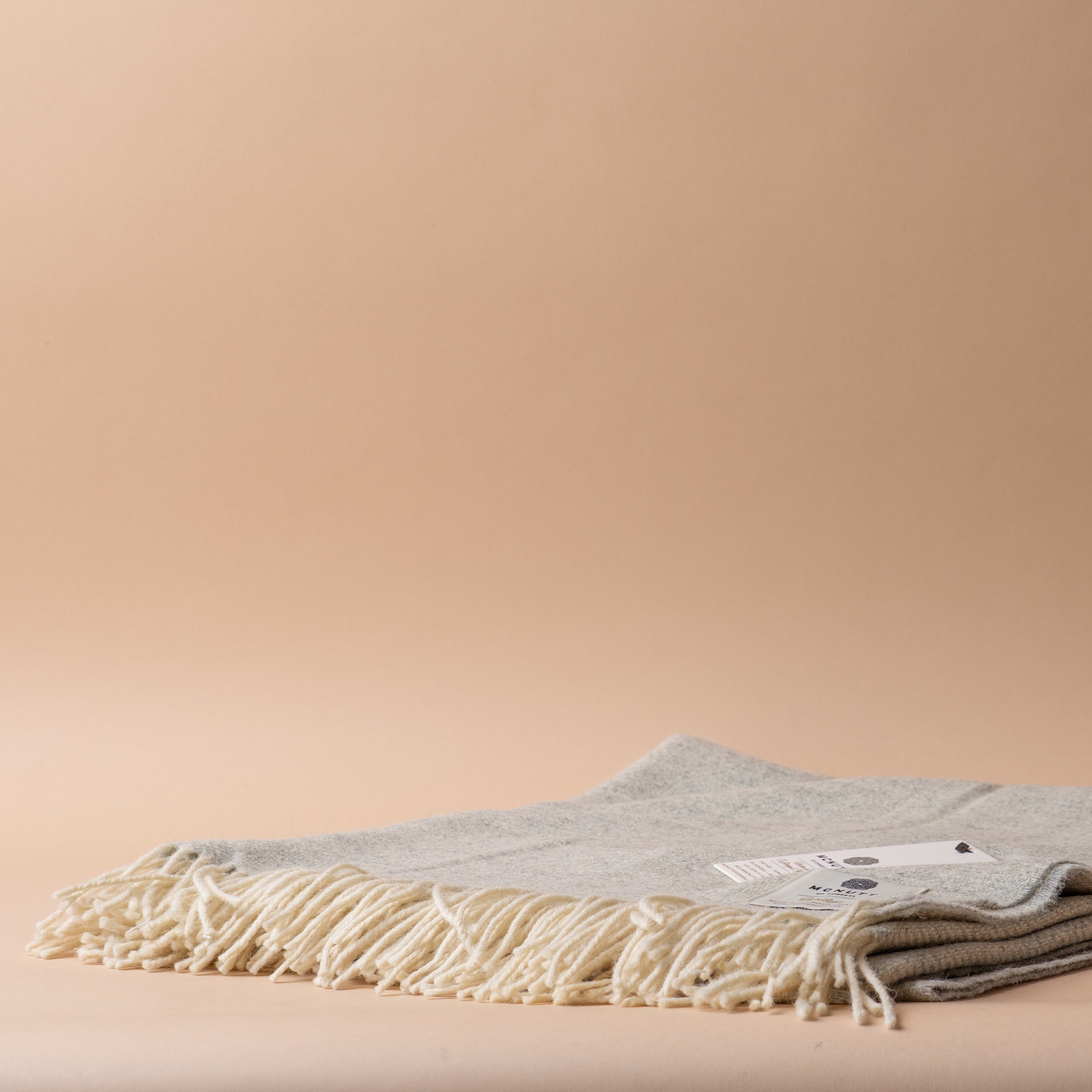 Grey Clouds Wool Blanket blanket McNutt