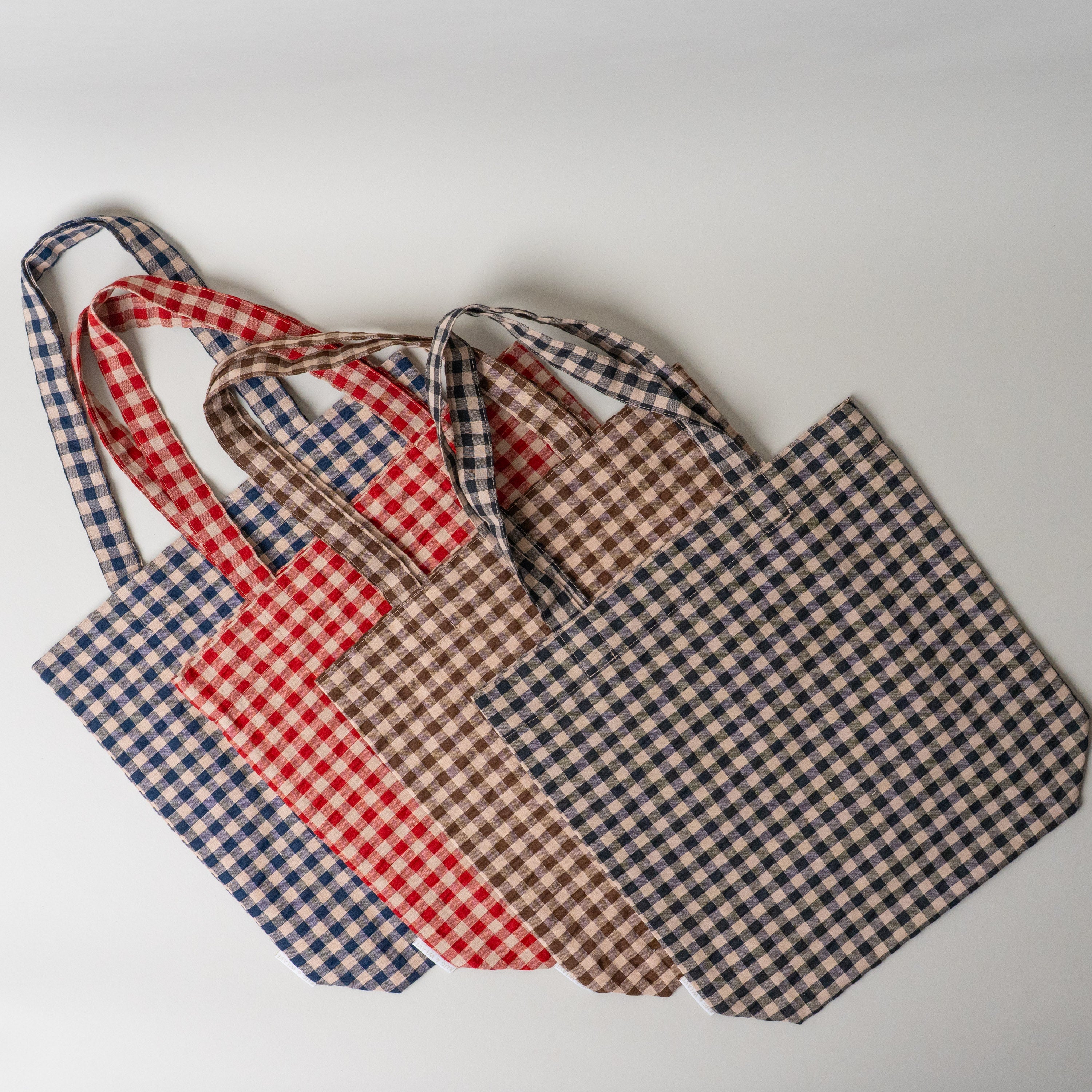 Everyday Gingham Tote Bag reusable bag Rug and Weave Pillows