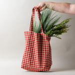 Everyday Gingham Tote Bag reusable bag Rug and Weave Pillows