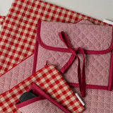 Quilted Gingham Kindle Sleeve