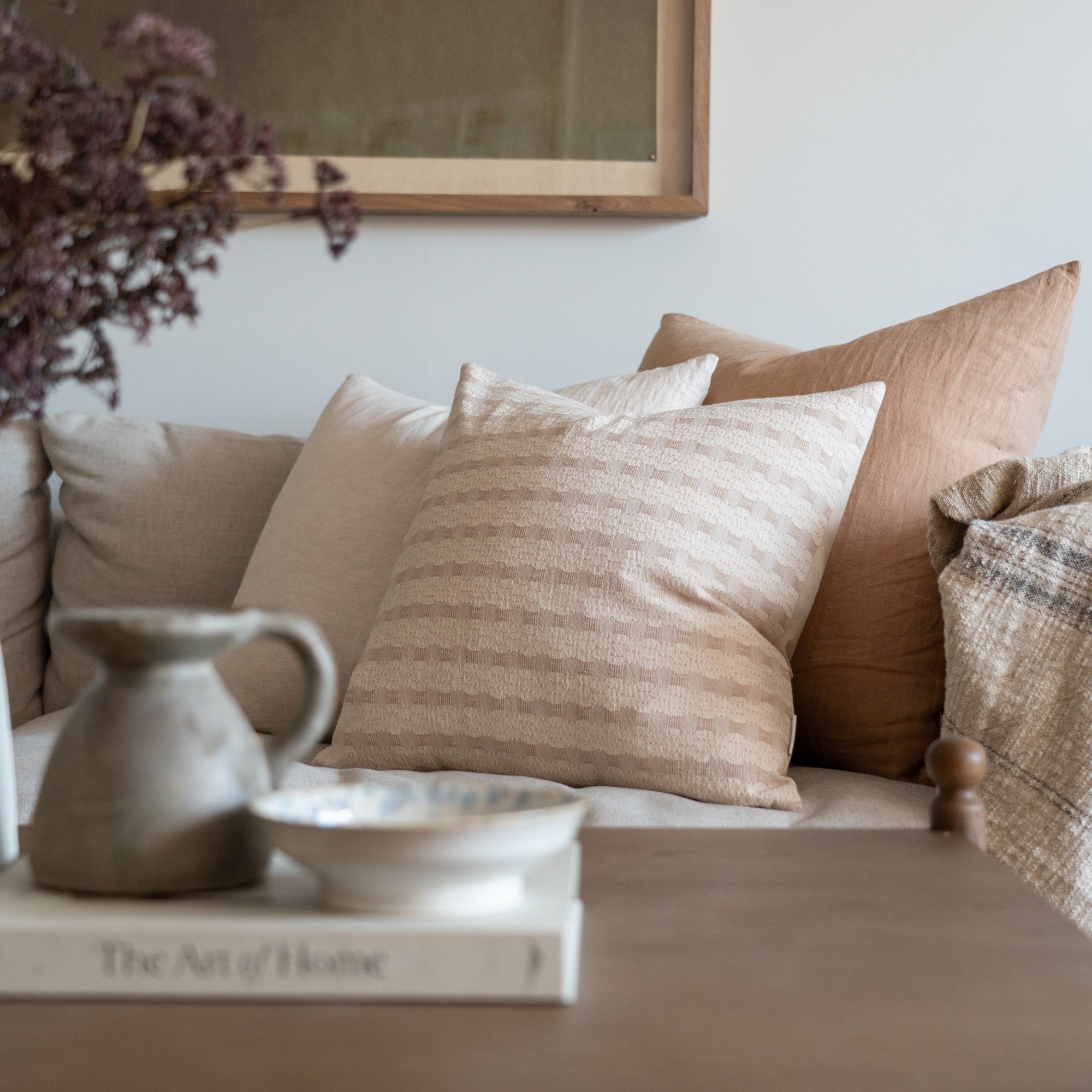 Eleanor Pillow Cover 1 - PILLOWS - Thai - neutral Rug and Weave Pillows