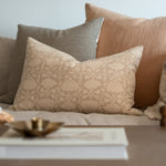 Lotus Pillow Cover 1 - PILLOWS - Thai - neutral Rug & Weave Pillows