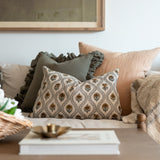 Sage Linen Ruffle Pillow Cover 3 - PILLOWS - linen - cool Rug & Weave Pillows