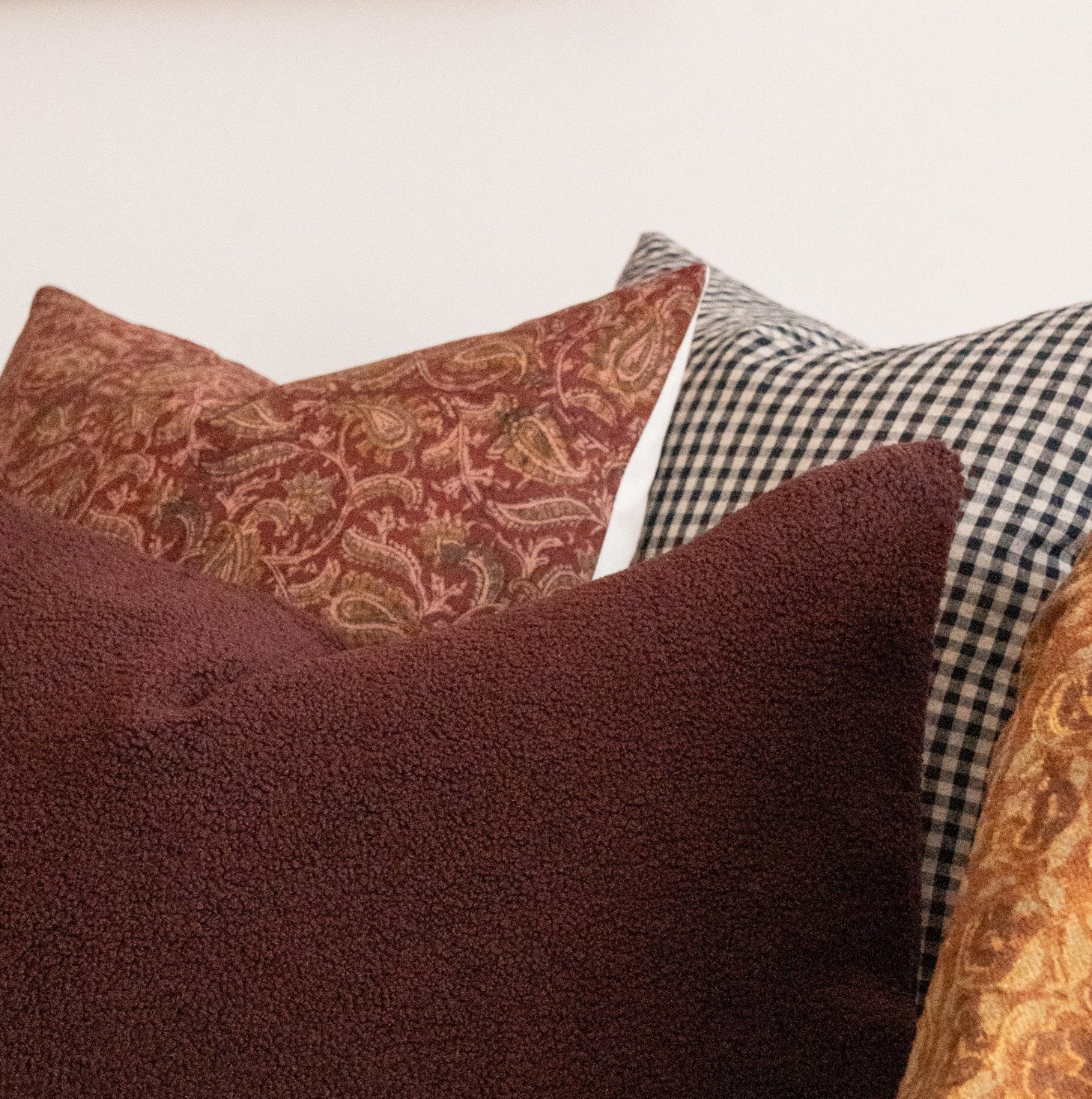 Pinot Sherpa Pillow Cover 2 - PILLOWS - essentials - warm Rug & Weave Pillows