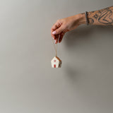 Paper Mache House Ornament