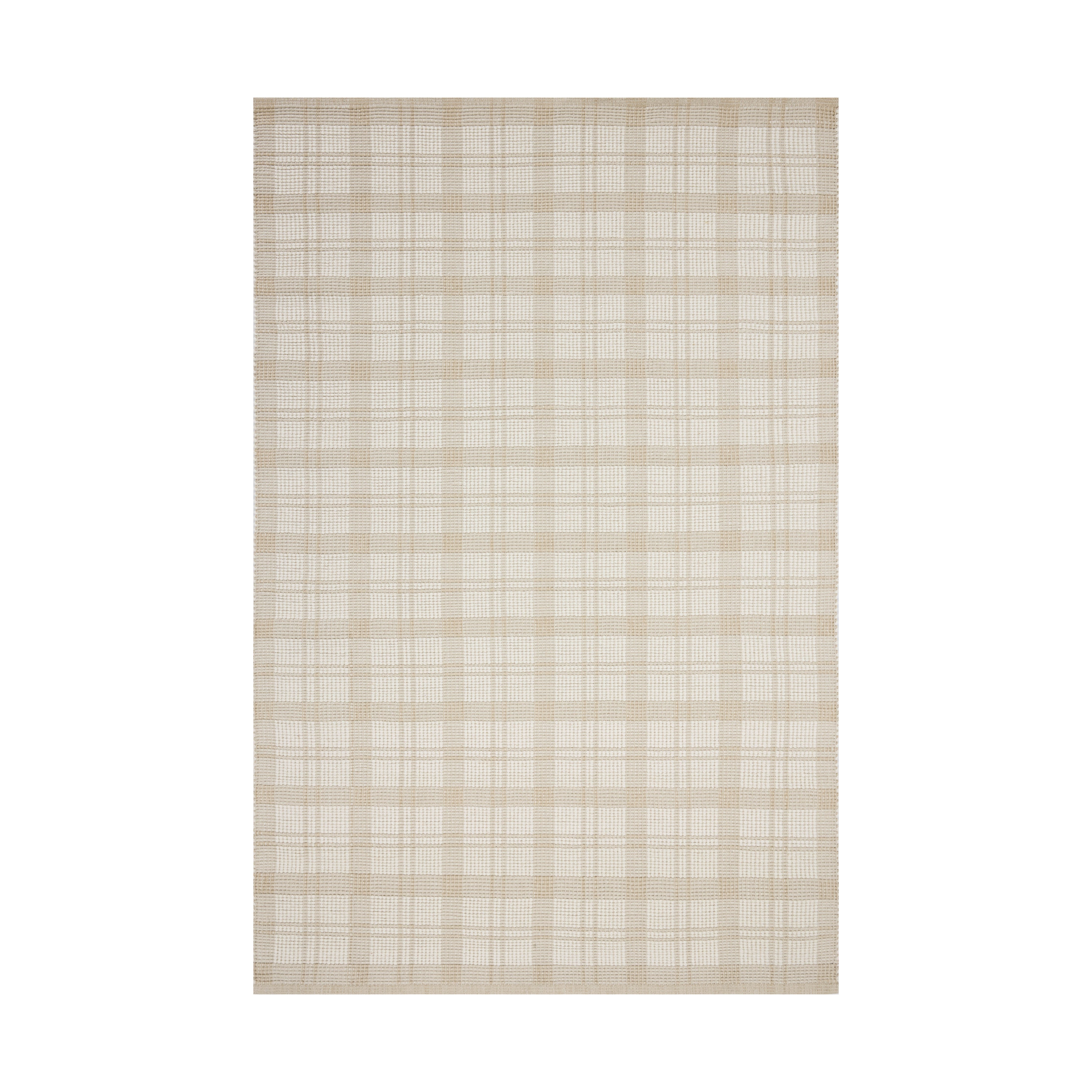 Magnolia Home by Joanna Gaines x Loloi Ryder Beige / Ivory Rug RUGS - cotton Loloi 18" x 18" sample