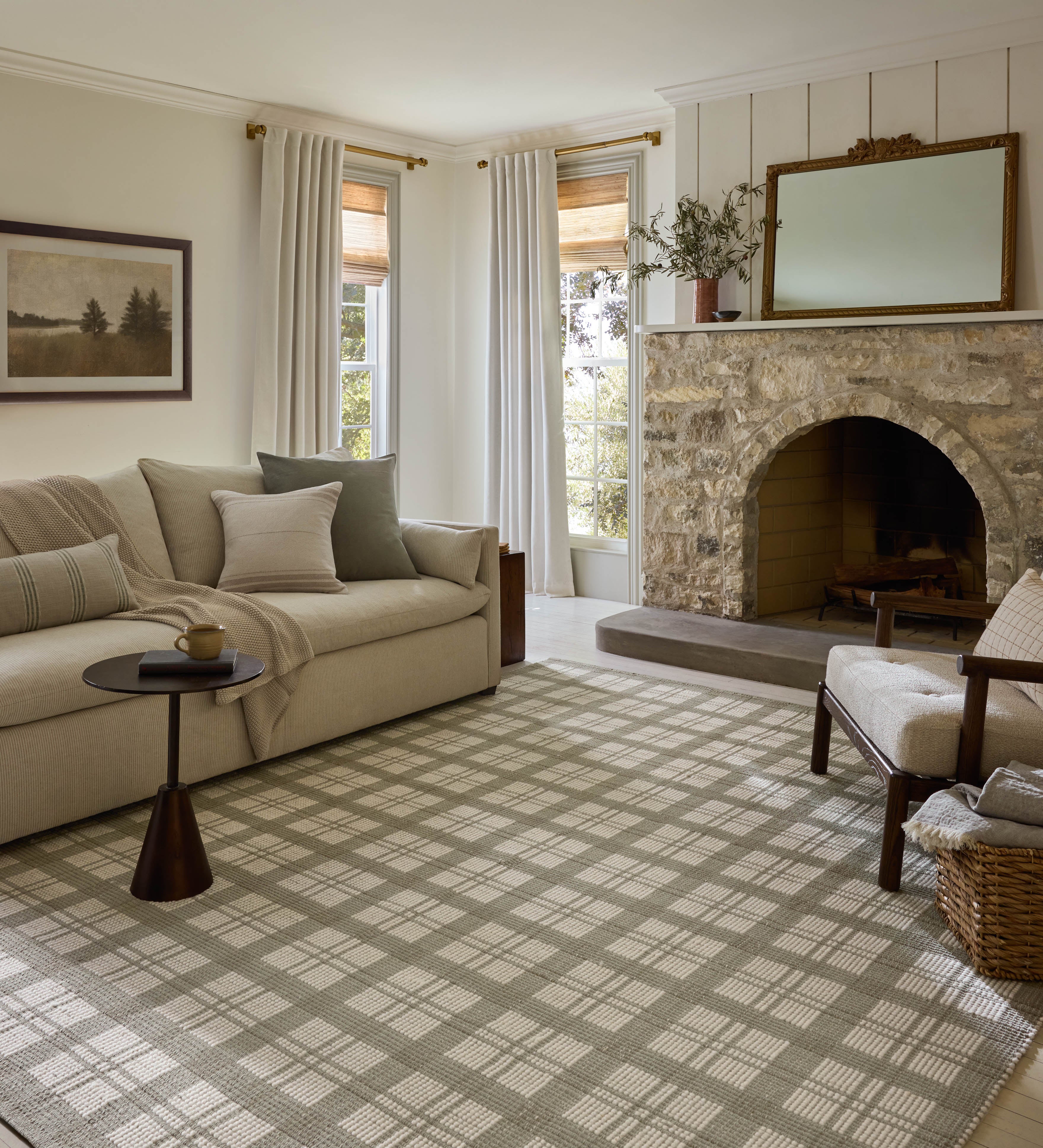 Joanna Gaines x Loloi Ryder Sage / Ivory Rug RUGS - wool Loloi