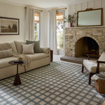 Magnolia Home by Joanna Gaines x Loloi Ryder Blue / Ivory Rug RUGS - cotton Loloi