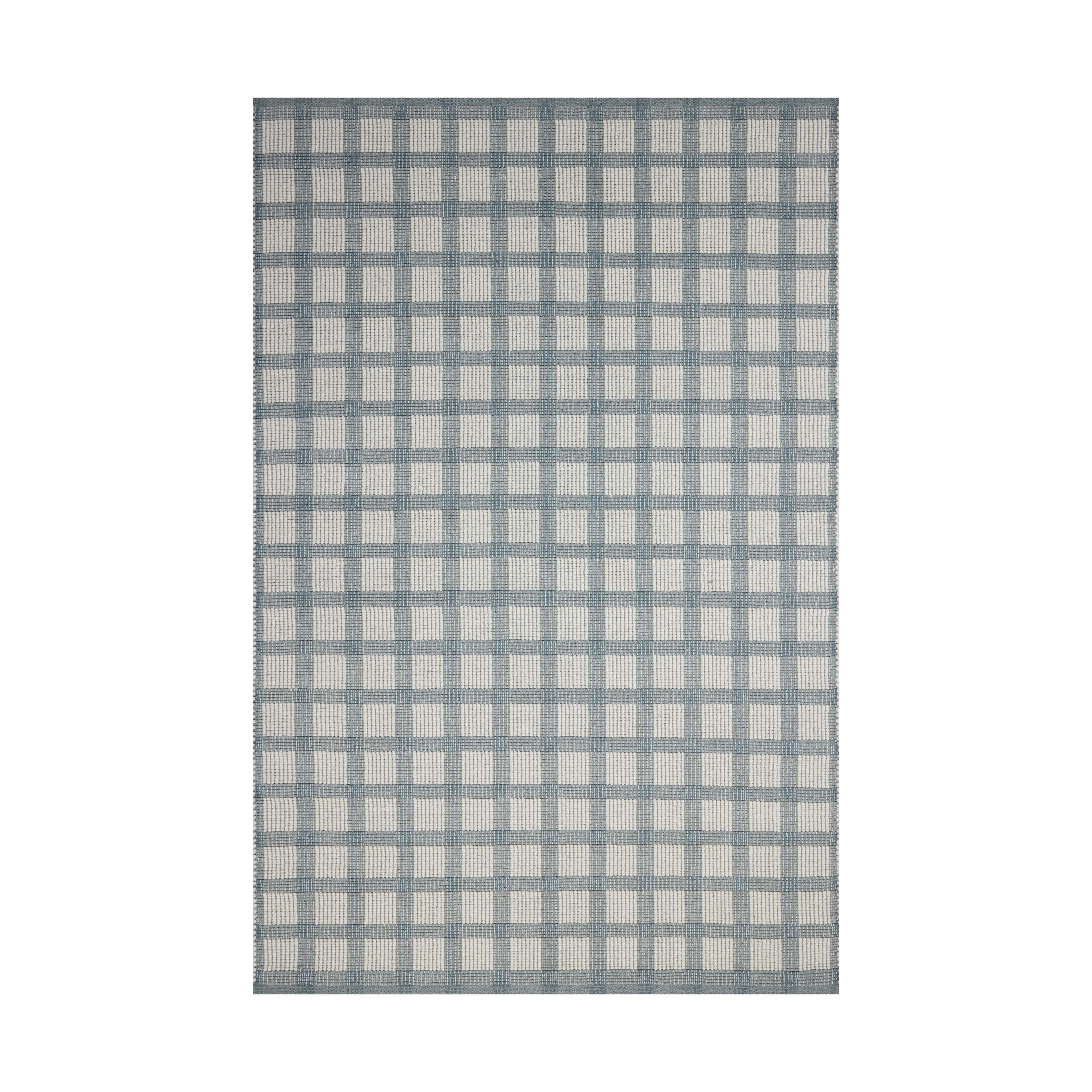 Magnolia Home by Joanna Gaines x Loloi Ryder Blue / Ivory Rug RUGS - cotton Loloi 18" x 18" sample