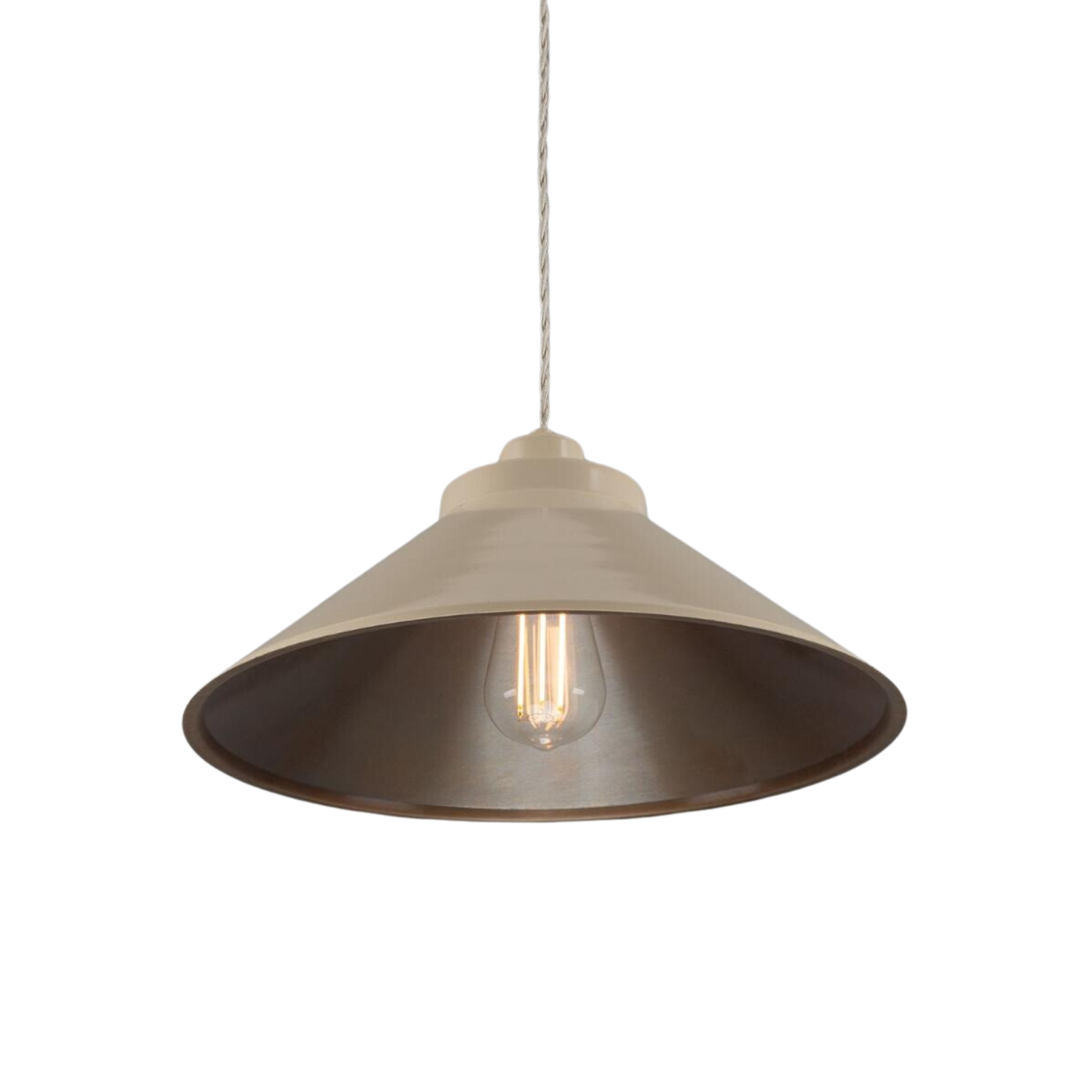 Rio Vanilla Brass Pendant LIGHTING - pendant Mullan Lighting