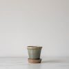 Green Ceramic Planter Pot with Saucer - Rug & Weave