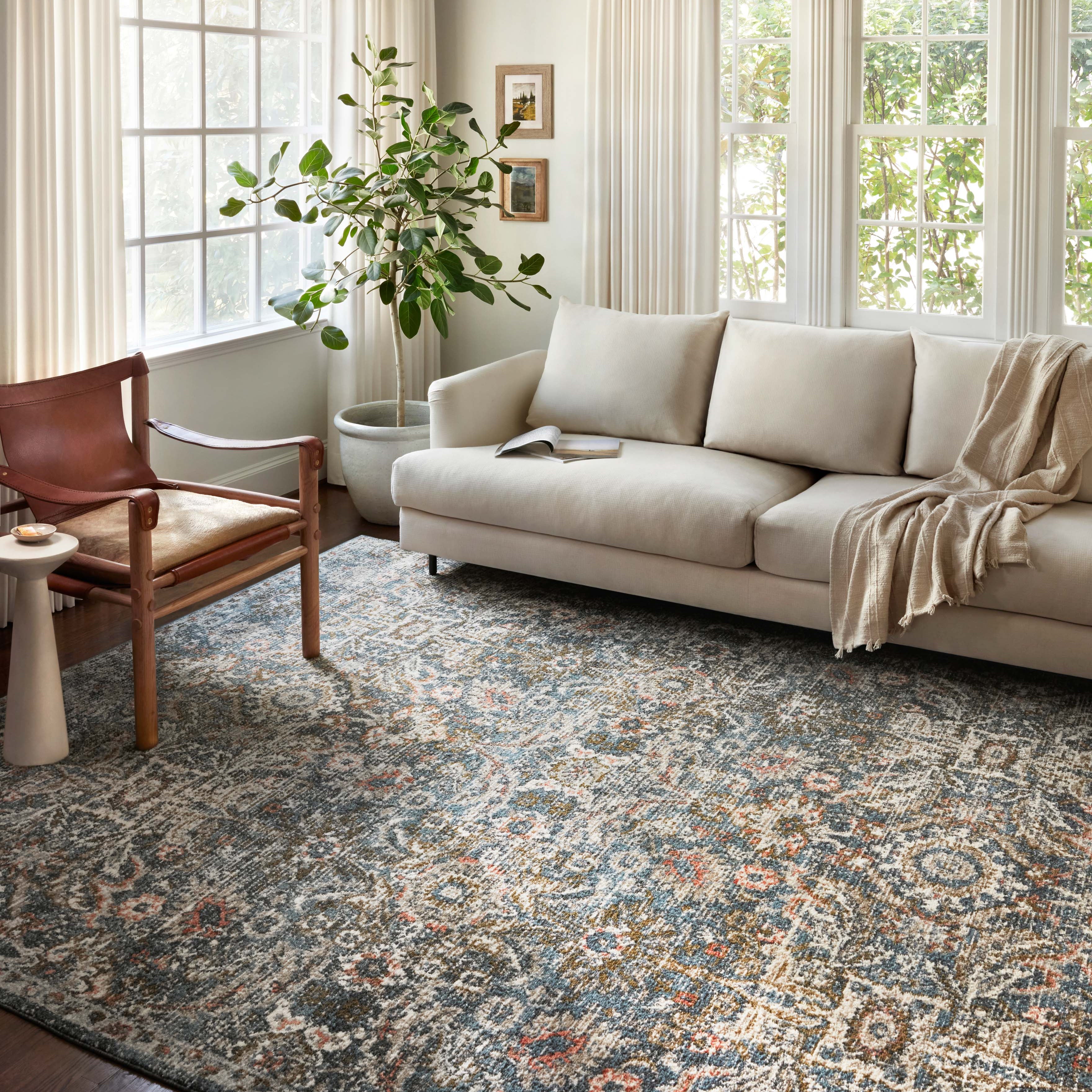 Loloi Saban Blue / Sand Rug RUGS - synthetic Loloi